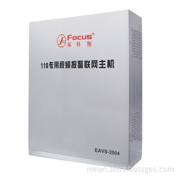 Standalone digital video server with DVR, wall-mounted, built-in siren